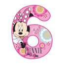 Minnie Mouse Number 6 Edible Icing Image